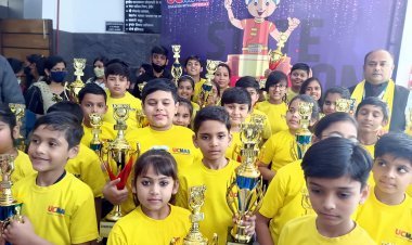 यूसीमास की मध्यभारत की अंकगणित की सबसे बड़ी प्रतियोगिता में रतलाम के बच्चे रहे अव्वल, 28 पदक और ट्रॉफी पर जमाया कब्जा