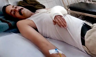 विक्षिप्त ने लोहे की रॉड से राह चलते लोगों पर किया हमला, CSP के वाहन चालक का हाथ तोड़ा, राहगीर और दुकानदार सहित 5 घायल