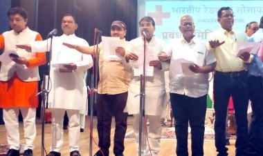 समाजसेवी महेंद्र गादिया ने भारतीय रेडक्रॉस सोसायटी के प्रदेश प्रबंध कार्यकारिणी सदस्य के रूप में ली शपथ, राज्यपाल पटेल ने दिलाई शपथ