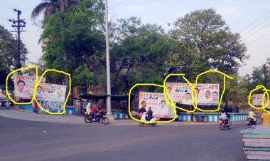 देख लीजिए, यह वही कांग्रेस है जिसकी सरकार ने नोच लिए थे आपके होर्डिंग-बैनर, अब खुद ही गंदा कर दिया शहर