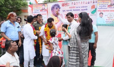 कांग्रेस के महापौर उम्मीदवार मयंक जाट जनता के सुझावों के आधार पर बना रहे विकास का 'वचन-पत्र’