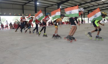 राष्ट्रीय रोलर स्केटिंग स्पर्धा में मध्यप्रदेश का प्रतिनिधित्व करने वाले खिलाड़ी सम्मानित, आजादी के अमृत महोत्सव के तहत हुआ आयोजन