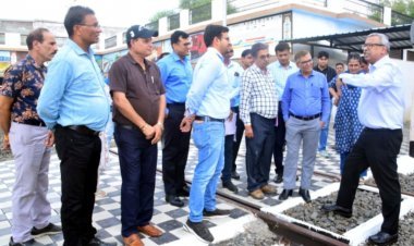 रेलवे बोर्ड के वित्त सदस्य सिन्हा ने किया MDDTI रतलाम संस्थान निरीक्षण, सुचारु संचालन के दिए निर्देश