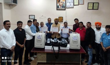 रोटरी क्‍लब प्राइम रतलाम ने जिला अस्पताल को भेंट किए 3 बाईपेप व ऑक्सीजन कॉन्सेंटटर, इंस्टॉलेशन व प्रशिक्षण की व्यवस्था भी करेंगे