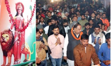 भाजपा खेल प्रकोष्ठ ने रतलाम में उतारी मां भारती की आरती, विधायक मकवाना ने एकीकृत आदिवासी विकास परियोजना कार्यालय में फहराया ध्वज