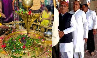 भोले के दरबार में सब बराबर, इसलिए विधायक दिलीप मकवाना ने कतार में लगकर विरुपाक्ष महादेव के किए दर्शन, लोग बोले- यह सादगी है खास