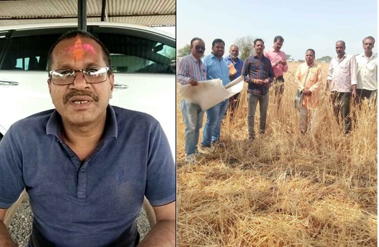 विधायक दिलीप मकवाना के निर्देश पर ओलावृष्टि से फसल को हुए नुकसान का सर्वे करने खेतों में पहुंचा प्रशासनिक अमला