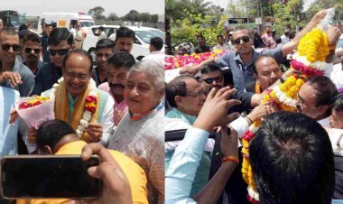 श्री माहेश्वरी समाज व पूर्व महापौर शैलेंद्र डागा एवं प्रवीण सोनी मित्र मंडल ने मुख्यमंत्री का किया स्वागत, दूल्हा-दुल्हन को मिला शिवराज मामा का आशीर्वाद