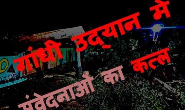 क्या शहर के साथ हमारी सांसें भी बेच दी ? रात के अंधेरे में हुई गांधी उद्यान में ‘संवेदनाओं की हत्या’, समदड़िया ग्रुप से सुपारी लेने वालों ने कुल्हाड़ियों से किया कत्ल! देखें वीडियो...