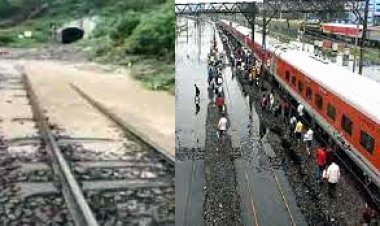 उत्तर रेलवे में तेज बारिश के कारण रेलवे ट्रैक पर भरा पानी, रतलाम रेल मंडल की 1 ट्रेन का रूट बदला, 5 निरस्त