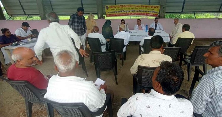 रॉयल हॉस्पिटल के 100 निःशुल्क चिकित्सा शिविर महाअभियान के तहत जड़वासा खुर्द में लगा शिविर, 168 लोगों ने लिया लाभ