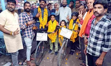छोटी उम्र - बड़ा संकल्प : बेटी बचाओ बेटी बढ़ाओ का संदेश देने 9 साल की रक्षिता और 8 की सान्वी रोज चला रहीं 120 किमी साइकिल, 37 दिन में 3700 किमी दूरी तय करेंगी