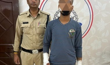 डोंगरानगर रेस्टोरेंट संचालक पर जानलेवा हमला करने वाले फरार गुंडे ने पुलिस को देख लगाई दौड़, भागते समय गिरने से हो गया घायल, गिरफ्तार