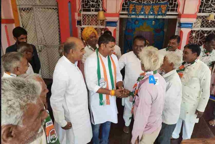 रतलाम ग्रामीण विधानसभा कांग्रेस प्रत्याशी डिंडोर 1 दिन में कर रहे 10 गांवों में जनसंपर्क, ग्रामीणों ने केले से तौला