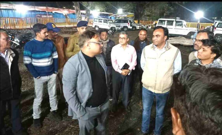 कलेक्टर लाक्षाकार ने मतगणना स्थल का निरीक्षण किया, जिला स्टैंडिंग कमेटी को को बताई मतगणना की प्रक्रिया