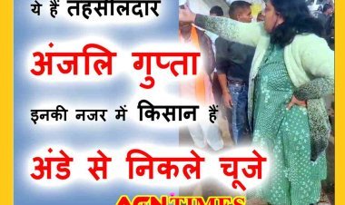 इसे बदजुबानी कहते हैं : तहसीलदार अंजलि गुप्ता के बिगड़े बोल, किसान को कह दिया 'अंडे से निकला चूजा', कलेक्टर ने हटाया