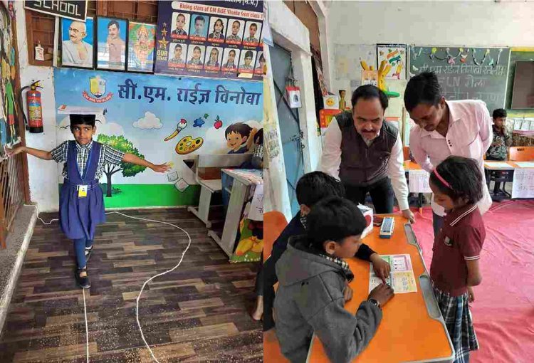 रतलाम के सीएम राइज विनोबा स्कूल और बासिंद्रा संकुल के 30 प्राथमिक स्कूलों में हुआ एफएलएन मेले का आयोजन