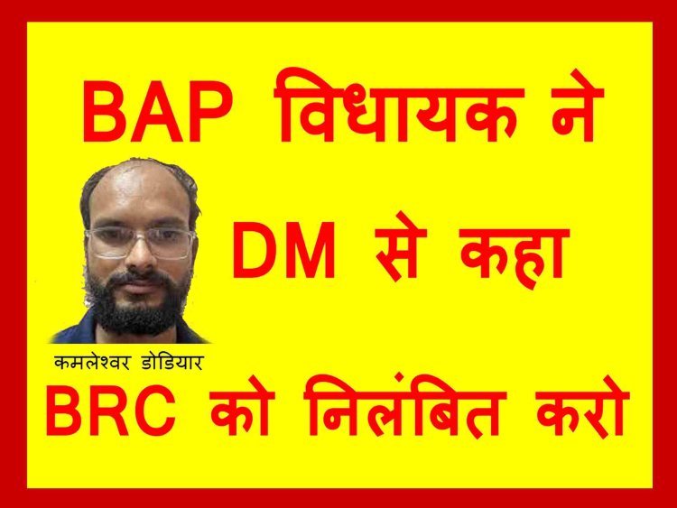 खास खबर : जनशिक्षक से मारपीट मामले पर विधायक कमलेश्वर डोडियार ने लिया संज्ञान, आरोपी BRC को निलंबित करने के लिए DM व CEO को लिखे पत्र