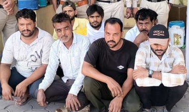 पुलिस की कार्रवाई : 9 जुआरी जुआं खेलते गिरफ्तार, 14,040 रुपए हुए जब्त, 1 आरोपी छत से कूद कर हो गया फरार