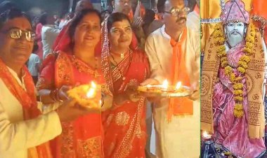 धर्म संस्कृति : प्राकट्य उत्सव पर भगवान श्री परशुराम की 251 जोड़ों ने की महाआरती, मलखंभ और तलवारबाजी का हुआ प्रदर्शन