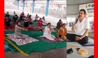 योग करे निरोग ! शिक्षक और विद्यार्थी सुबह जल्दी उठने, टहलें और योग करने की आदत डालें, यह निरोगी रहने का अचूक इलाज है- DPC धर्मेंद्रसिंह हाड़ा