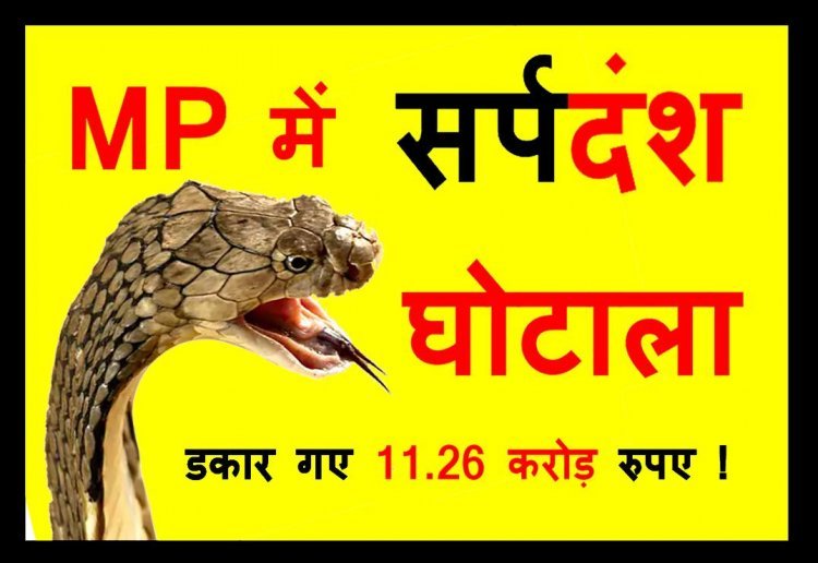 MP में सांप घोटाला ! सर्पदंश के मुआवजे के नाम पर डकार गए 11 करोड़ 26 लाख रुपए, एक व्यक्ति को तो 30 बार सांप ने डसा, हर बार 4 लाख रुपए हुए जारी