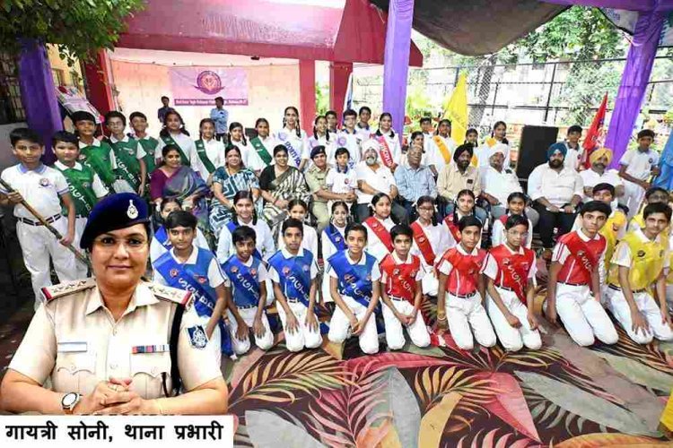शपथ ग्रहण : छात्र मेहनत से बना सकते हैं अपनी पहचान, श्री गुरु तेग बहादुर पब्लिक स्कूल में TI गायत्री सोनी ने कहा