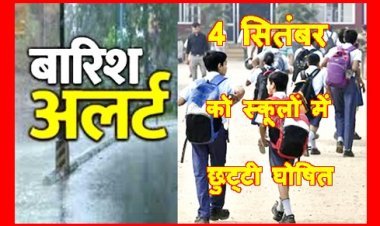अतिवृष्टि का असर ! रतलाम जिले में 4 सितंबर को आठवीं कक्षा तक के विद्यार्थियों की रहेगी छुट्टी
