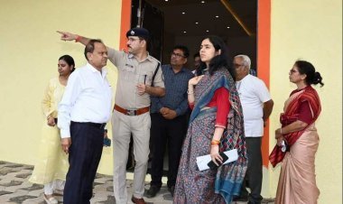 सरस्वती शिशु मंदिर के नवनिर्मित संघ शताब्दी सभाग्रह का कलेक्टर मीशा सिंह ने किया निरीक्षण, मुख्यमंत्री कर सकते हैं लोकार्पण