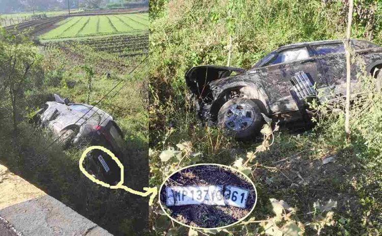 रतलाम में रात 1 बजे बाद हादसा ! ट्रक की हेडलाइट में आंखें चौंधियाने से खाई में गिरी कार, एक युवक घायल