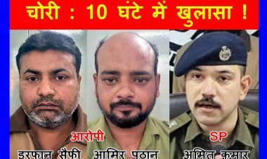 बड़ी सफलता ! सिर पर नकली बाल लगाने वाले इरफान और आमिर ने नामली में दिनदहाड़े की थी चोरी, पुलिस ने 10 घंटे के भीतर ही 300 किलोमीटर पीछा कर दबोचा