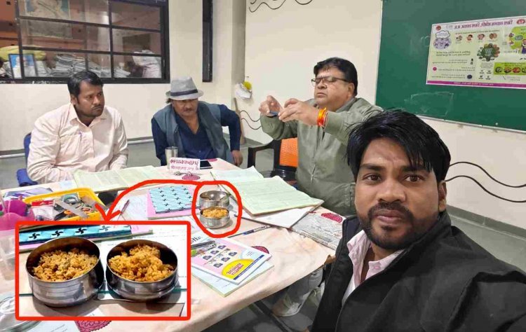 मध्याह्न भोजन खाने के बाद रावटी के सांदीपनि विद्यालय के 14 बच्चों को हुई पेट दर्द की शिकायत, जिला पंचायत के ACO ने की जांच, भोजन भी चखा